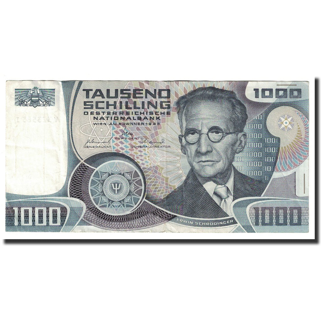 Billete, 1000 Schilling, 1983, Austria, 1983-01-03, KM:152, MBC+