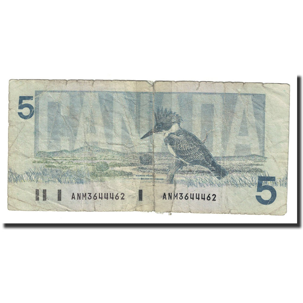 Nota, Canadá, 5 Dollars, 1986, KM:95d, VF(20-25)