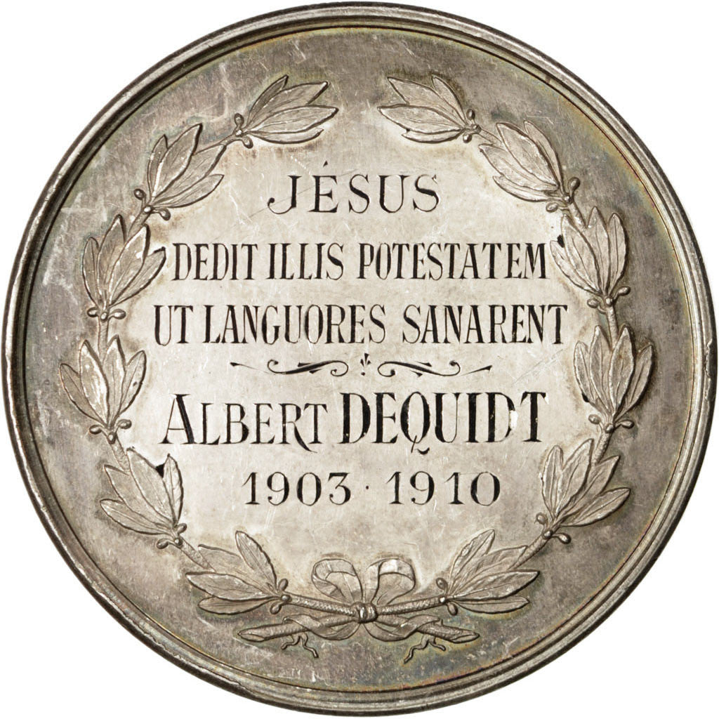 Francia, Medal, French Third Republic, Religions & beliefs, 1910, SPL-, Argento