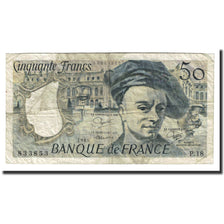 France, 50 Francs, Quentin de La Tour, 1980, TB+, Fayette:67.6, KM:152b