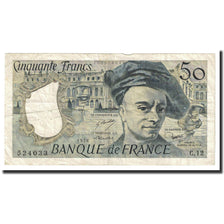 France, 50 Francs, Quentin de La Tour, 1978, VF(20-25), Fayette:67.3, KM:152a
