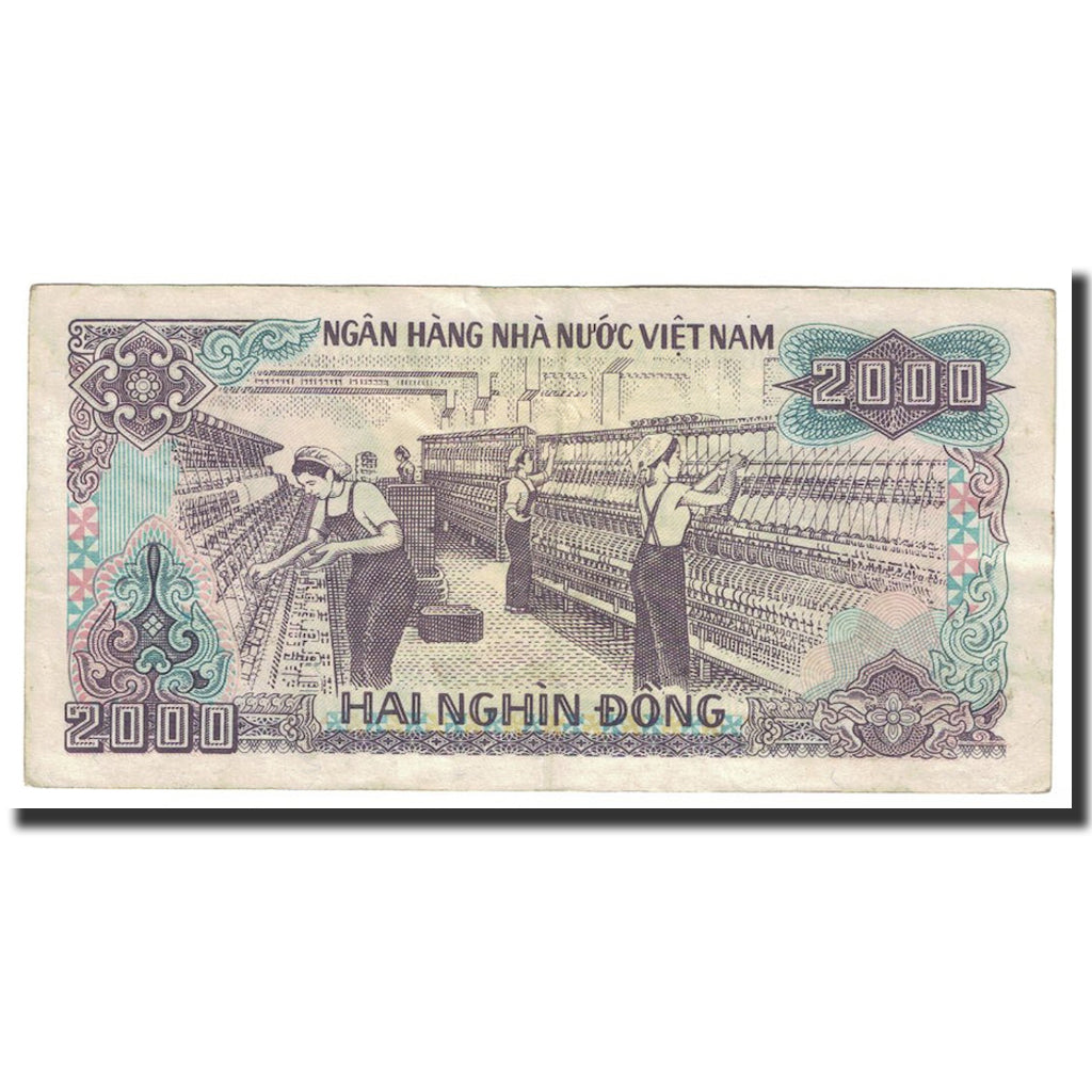 Banknote, Vietnam, 2000 D<ox>ng, 1988, KM:107b, EF(40-45)