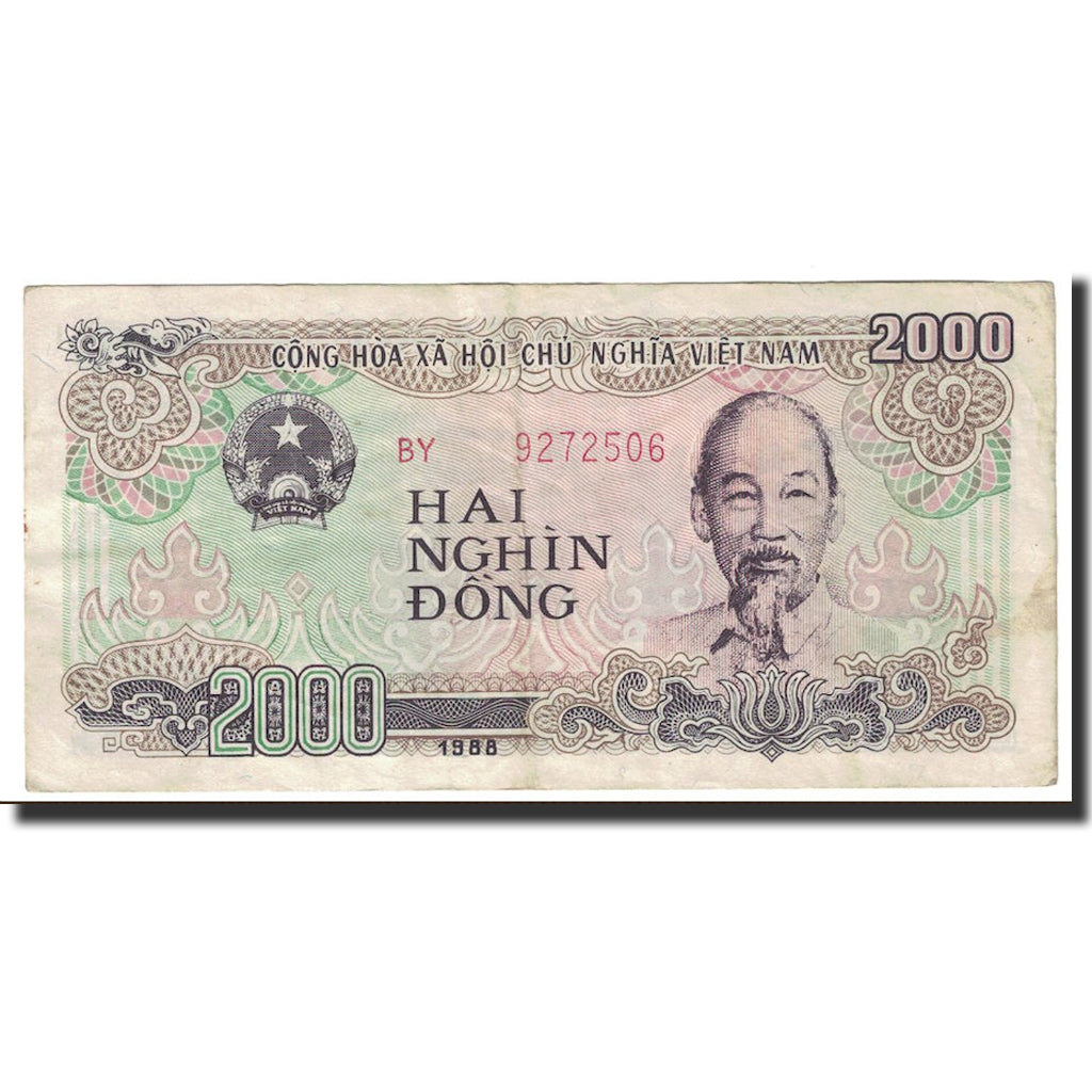 Banknote, Vietnam, 2000 D<ox>ng, 1988, KM:107b, EF(40-45)