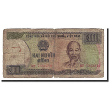 Nota, Vietname, 2000 D<ox>ng, 1987, KM:103a, VG(8-10)