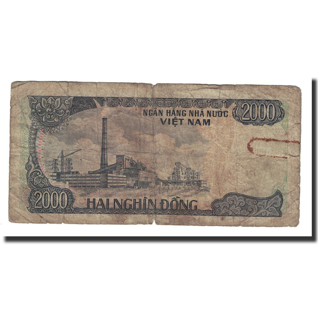 Banknote, Vietnam, 2000 D<ox>ng, 1987, KM:103a, VG(8-10)
