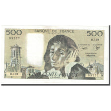 France, 500 Francs, Pascal, 1982, 1982-08-05, EF(40-45), Fayette:71.27, KM:156e