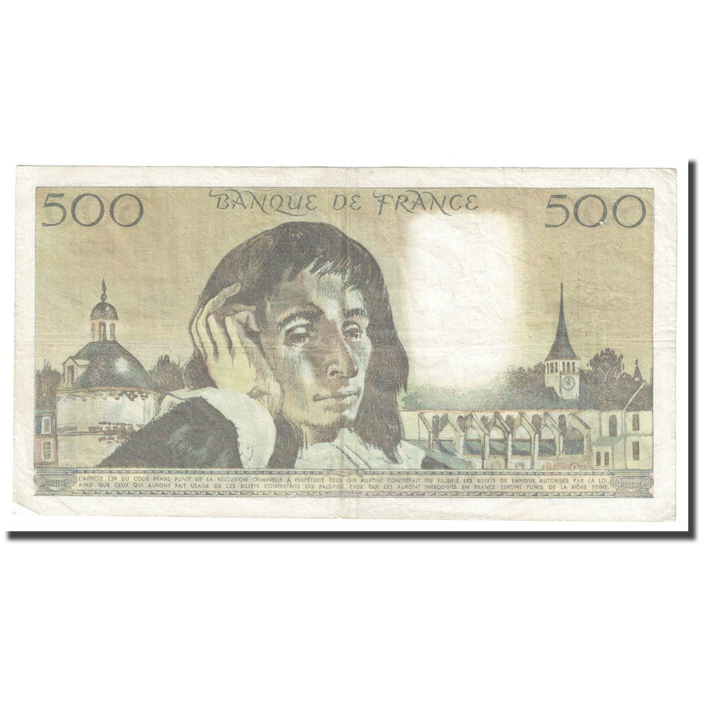 Frankreich, 500 Francs, Pascal, 1982, 1982-01-07, SS, Fayette:71.26, KM:156e