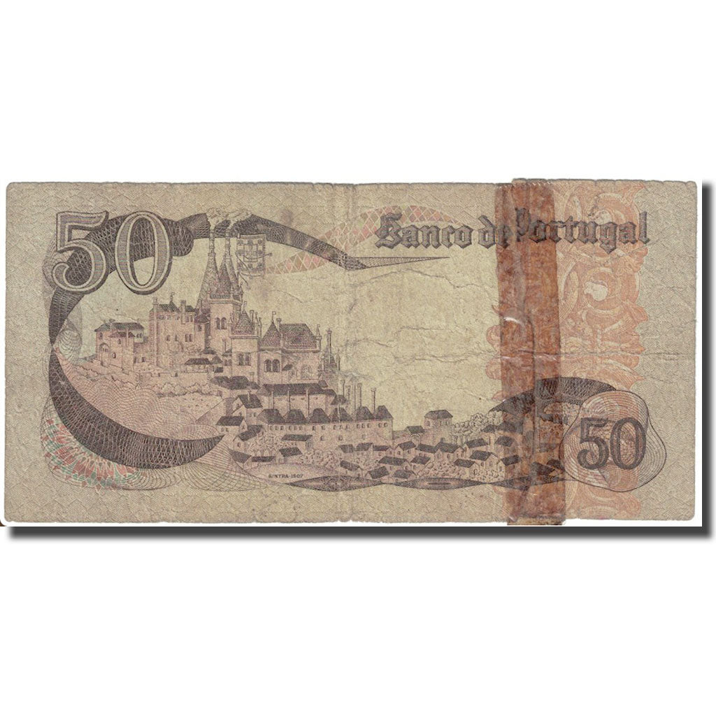 Nota, Portugal, 50 Escudos, 1980, 1980-02-01, KM:174b, VF(20-25)