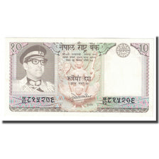 Billet, Népal, 10 Rupees, 1974, KM:24a, SPL
