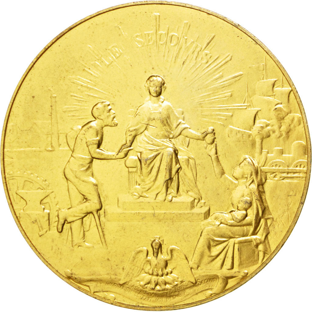 France, Medal, French Fourth Republic, Politics, Society, War, 1959, AU(55-58)