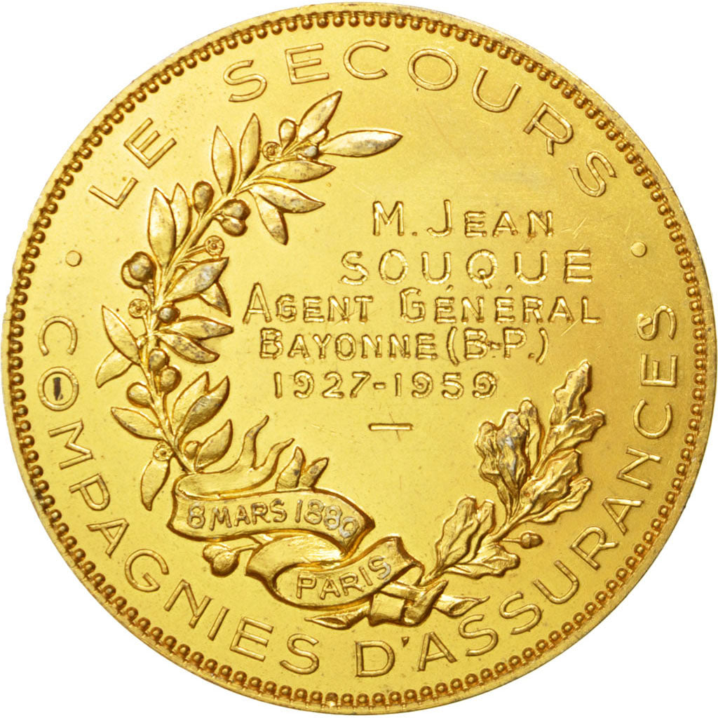 France, Medal, French Fourth Republic, Politics, Society, War, 1959, AU(55-58)