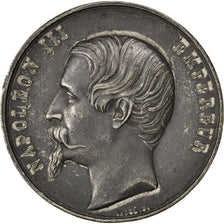 France, Medal, Second French Empire, Sciences & Technologies, 1855, Caqué
