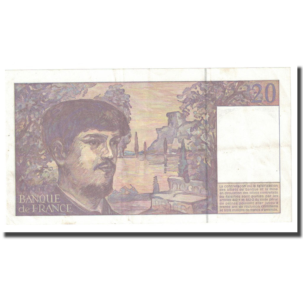 Frankrijk, 20 Francs, Debussy, 1997, SUP, Fayette:66ter.02.63, KM:151i