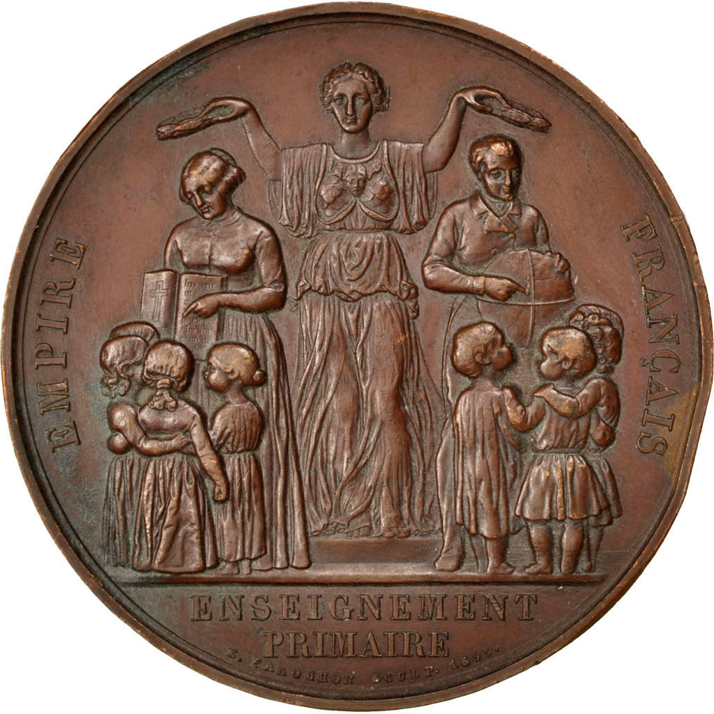 France, Medal, Second French Empire, Arts & Culture, 1853, Farochon, TTB+