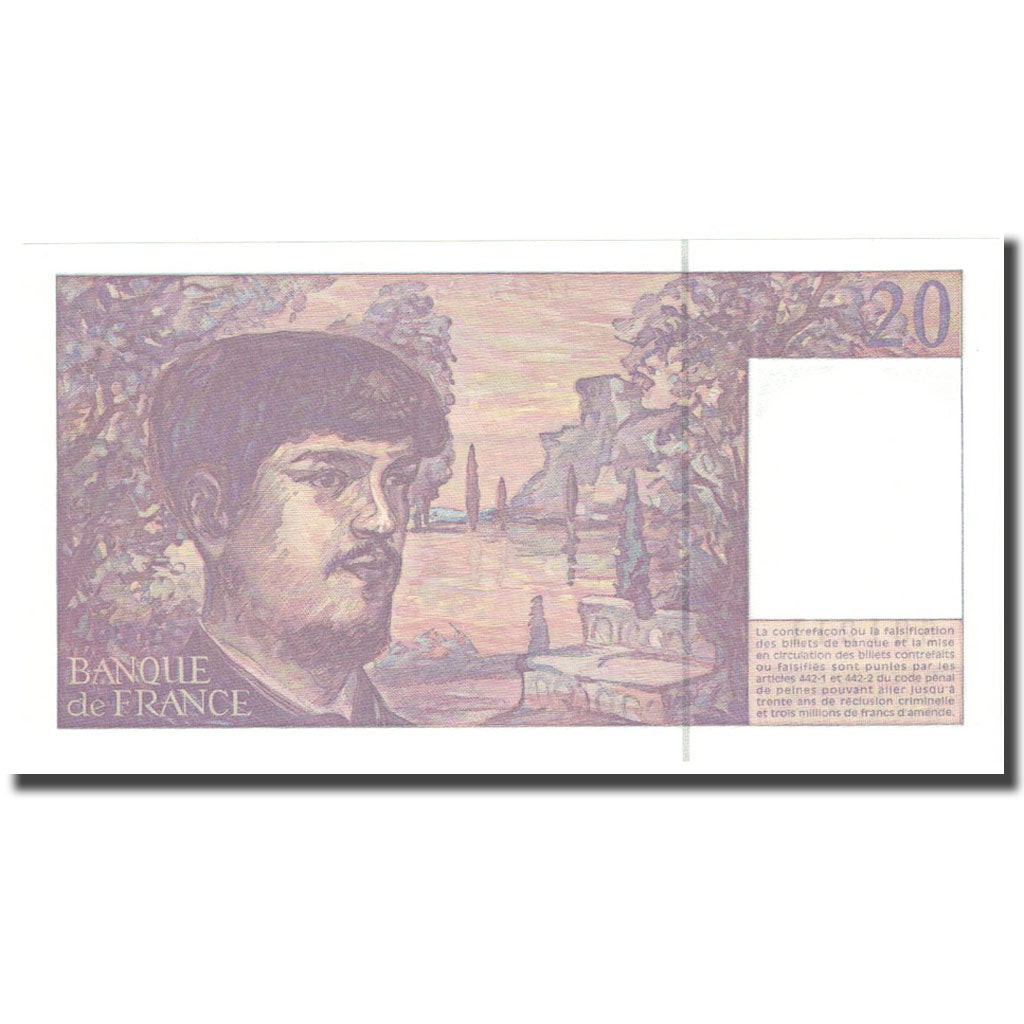 Frankrijk, 20 Francs, Debussy, 1997, NIEUW, Fayette:66ter.02A60, KM:151i