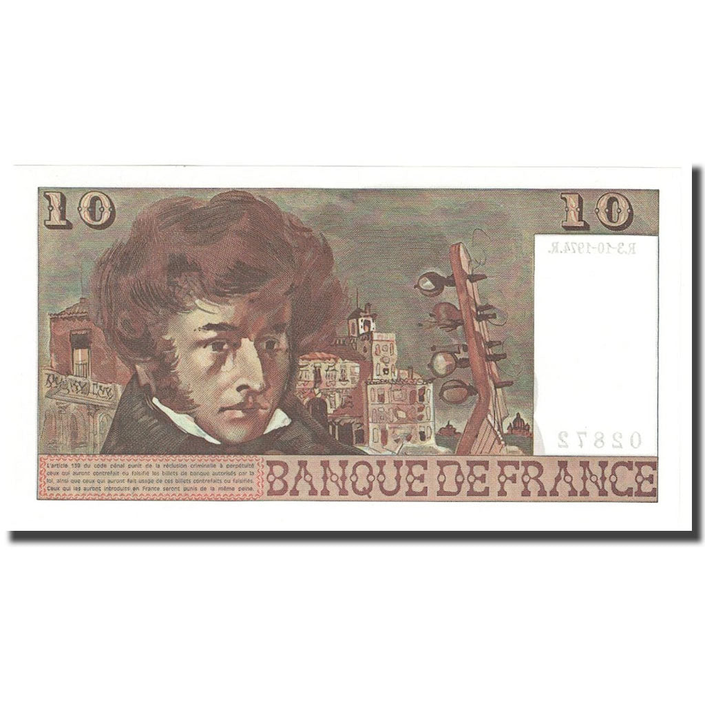 Francia, 10 Francs, Berlioz, 1974, 1974-10-03, UNC, Fayette:63.7b, KM:150a