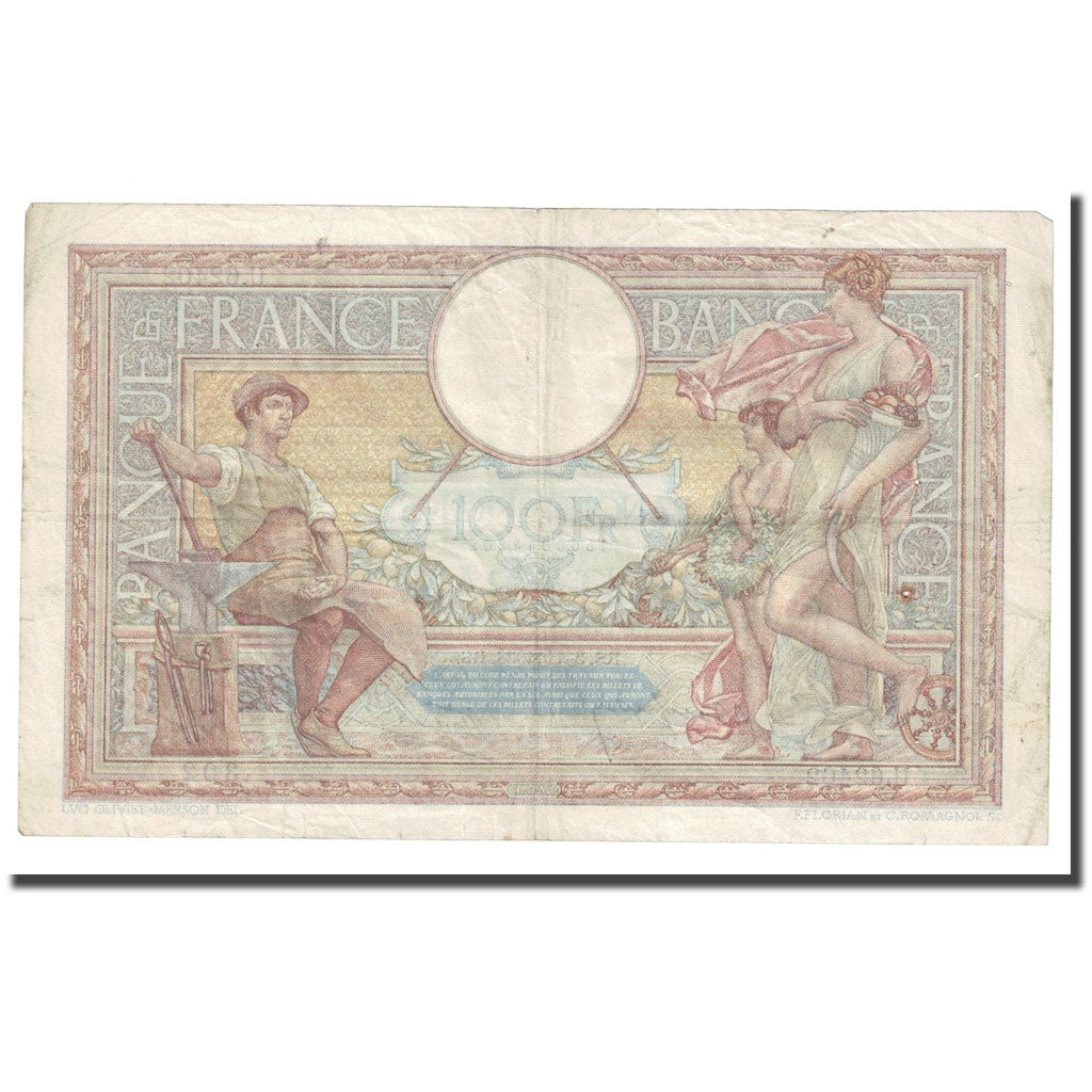 France, 100 Francs, Luc Olivier Merson, 1938, 1938-11-03, VF(20-25)