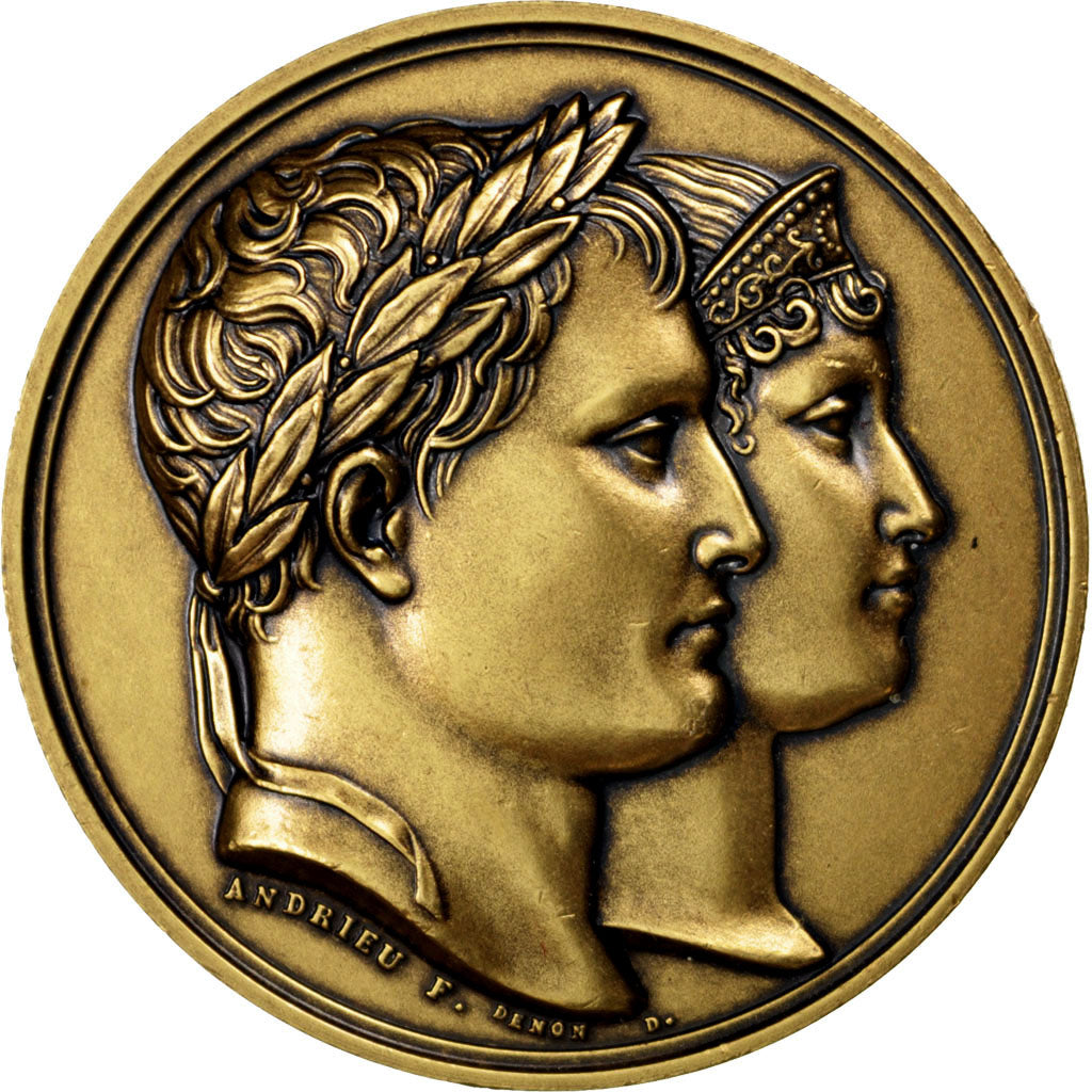 FRANCE, History, First French Empire, Medal, MS(60-62), Andrieu, Bronze, 41,...
