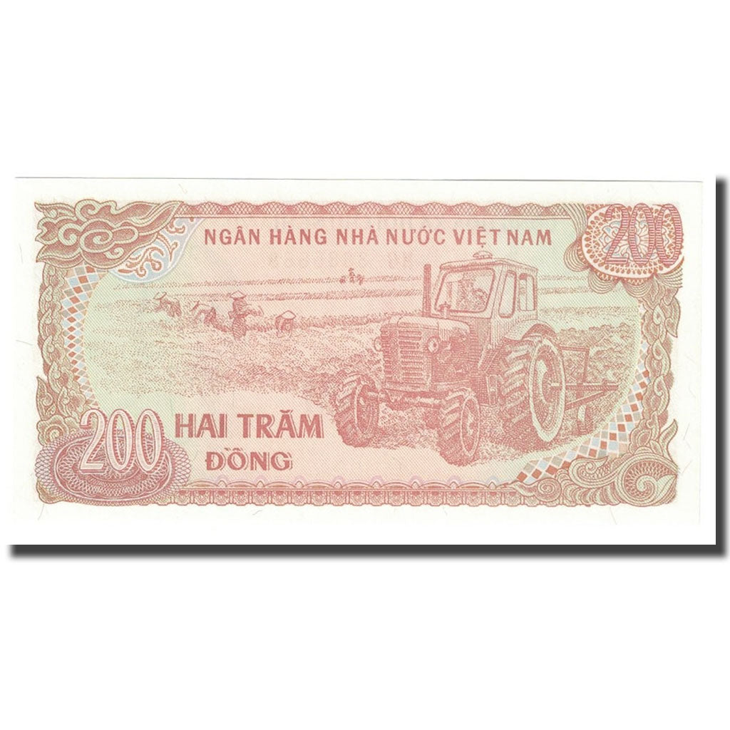 Banknot, Wietnam, 200 D<ox>ng, 1987, KM:100b, UNC(65-70)