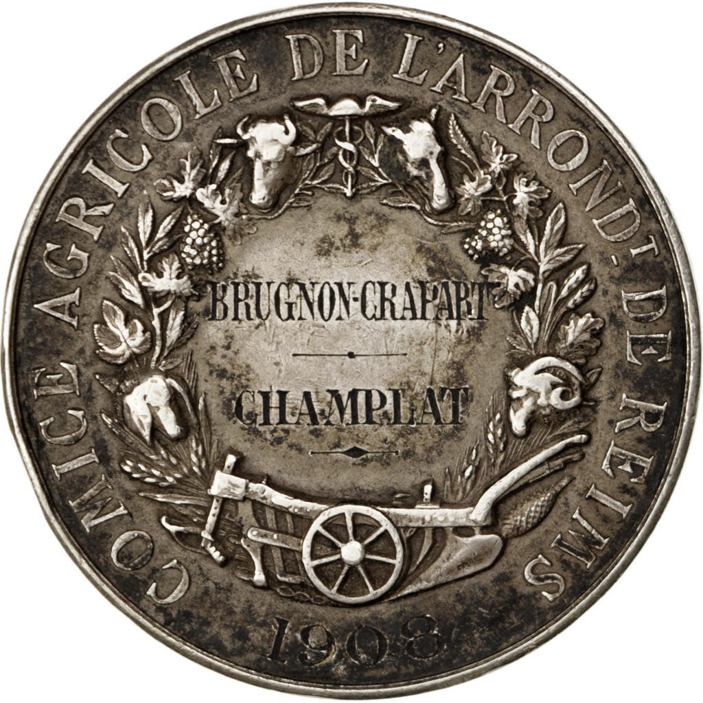 France, Medal, French Third Republic, Business & industry, 1908, Lagrange