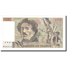 Frankrijk, 100 Francs, Delacroix, 1989, NIEUW, Fayette:69.13a, KM:154d