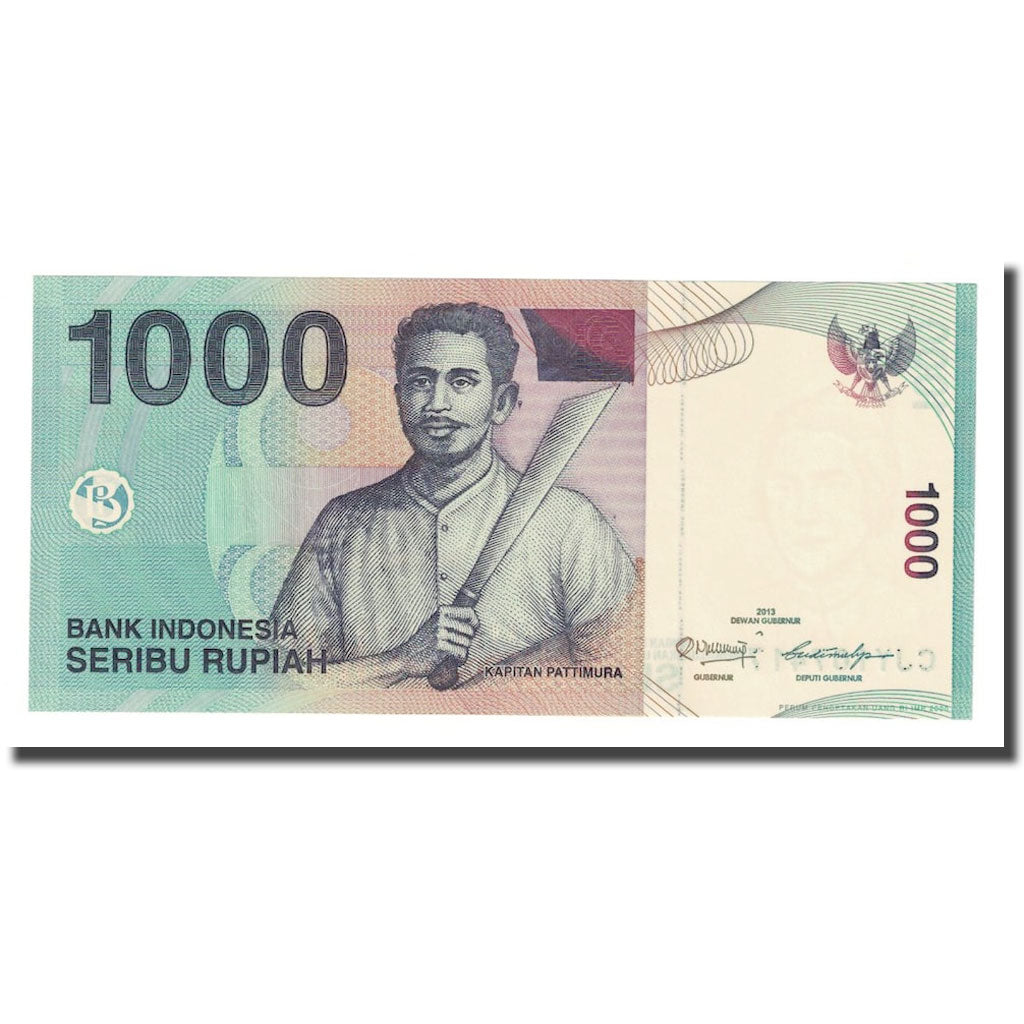 Geldschein, Indonesien, 1000 Rupiah, 2013, KM:141l, UNZ
