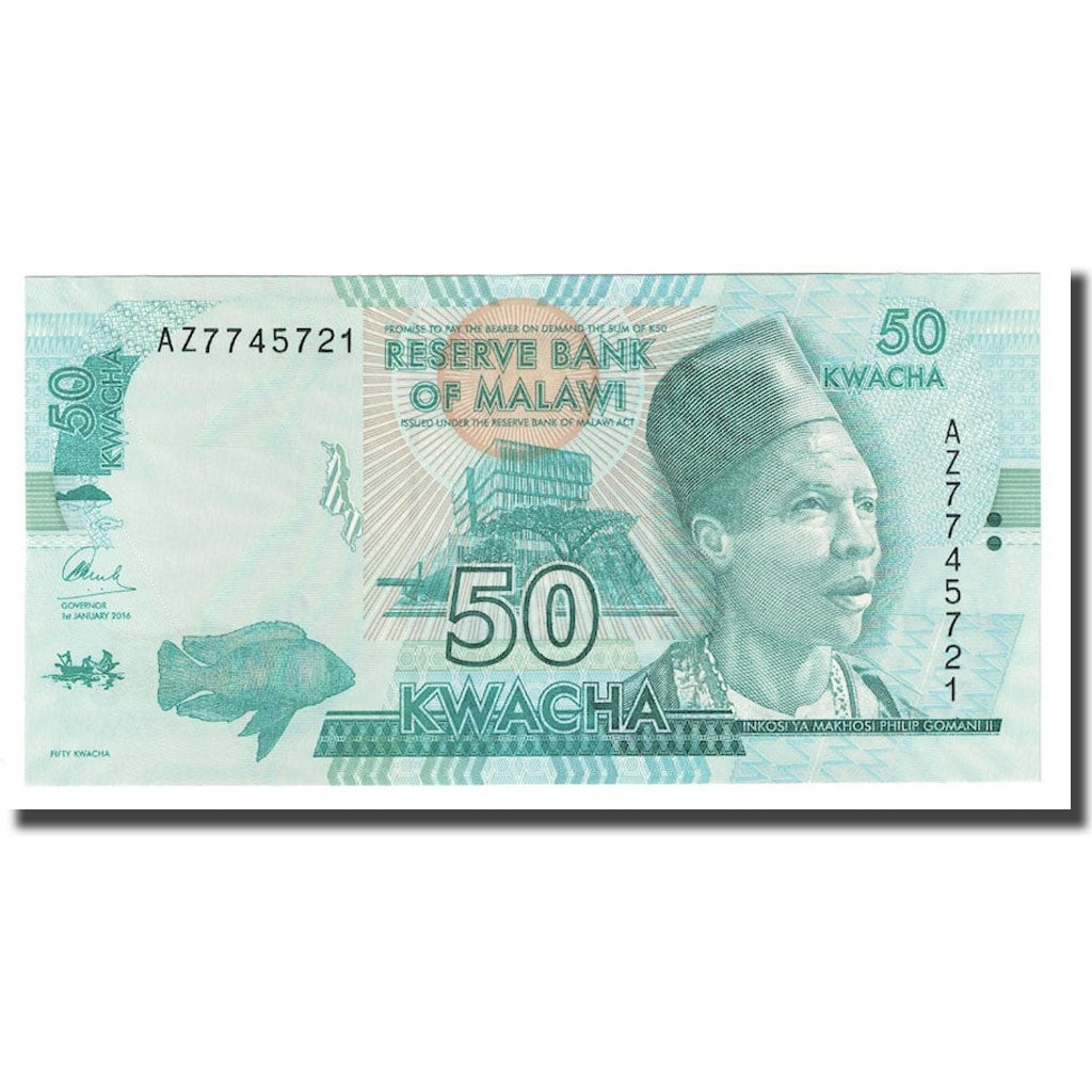 Banconote, Malawi, 50 Kwacha, 2016, 2016-01-01, KM:58, FDS