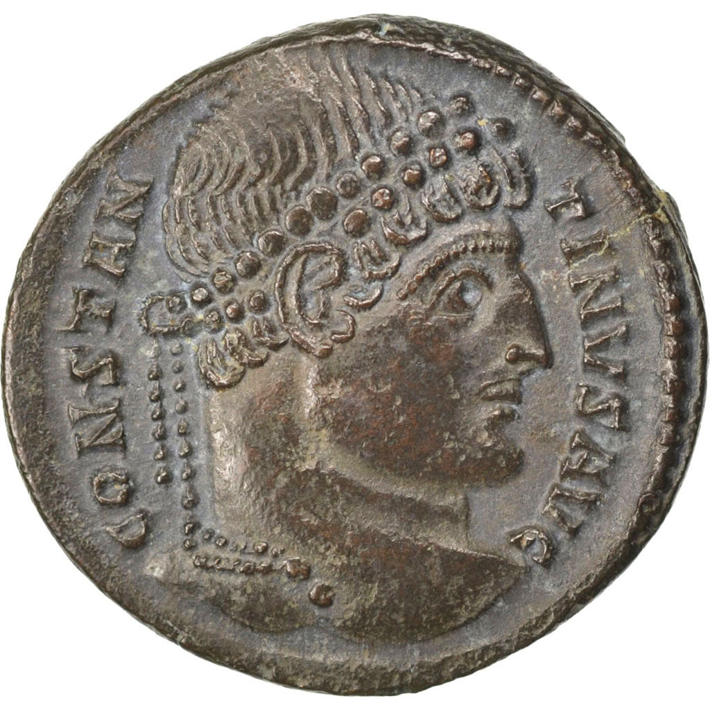 Constantine I, Nummus, Arles, AU(55-58), Copper, Cohen #454, 2.90