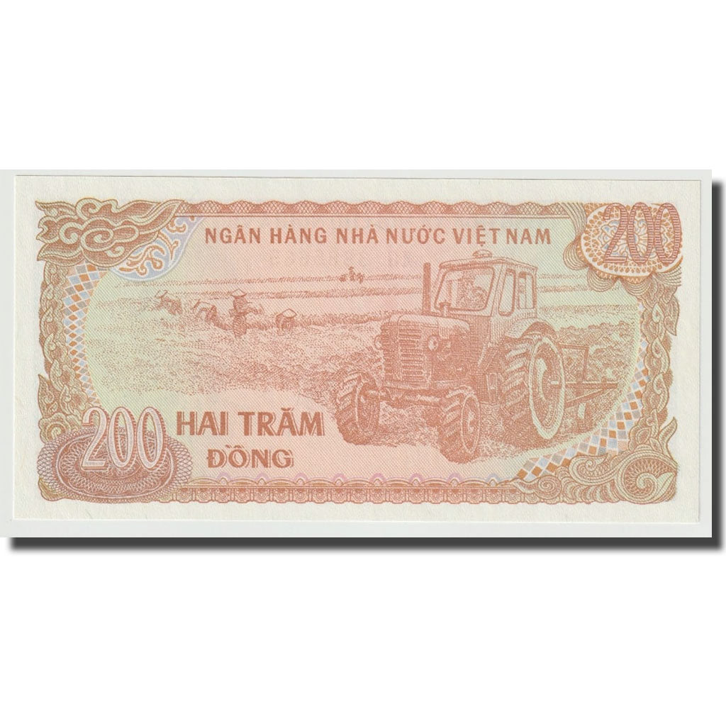 Nota, Vietname, 200 D<ox>ng, 1988, KM:100c, UNC(65-70)
