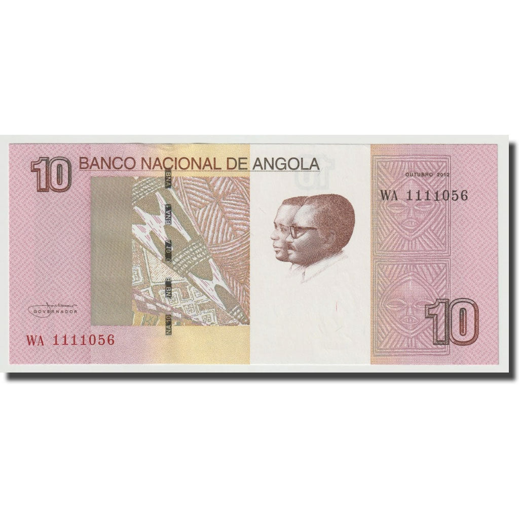 Banknote, Angola, 10 Kwanzas, 2012, 2012-10, UNC(65-70)