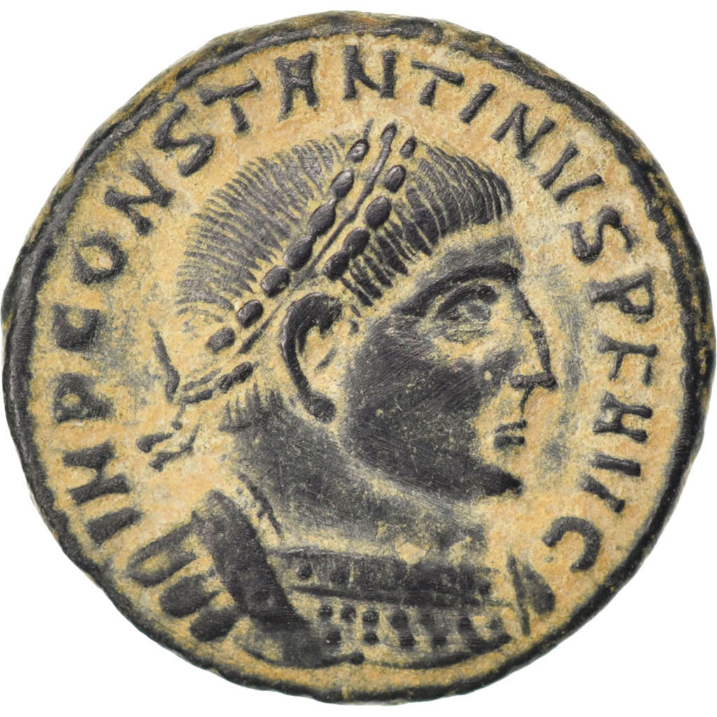 Constantine I, Nummus, Thessalonica, AU(55-58), Copper, 3.00