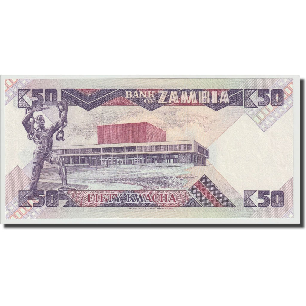 Banknote, Zambia, 50 Kwacha, 1986-1988, KM:28a, UNC(65-70)