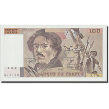 Frankrijk, 100 Francs, Delacroix, 1990, NIEUW, Fayette:69BIS.02c, KM:154e