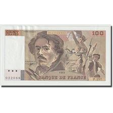 França, 100 Francs, Delacroix, 1995, UNC(65-70), Fayette:69ter.2a, KM:154h