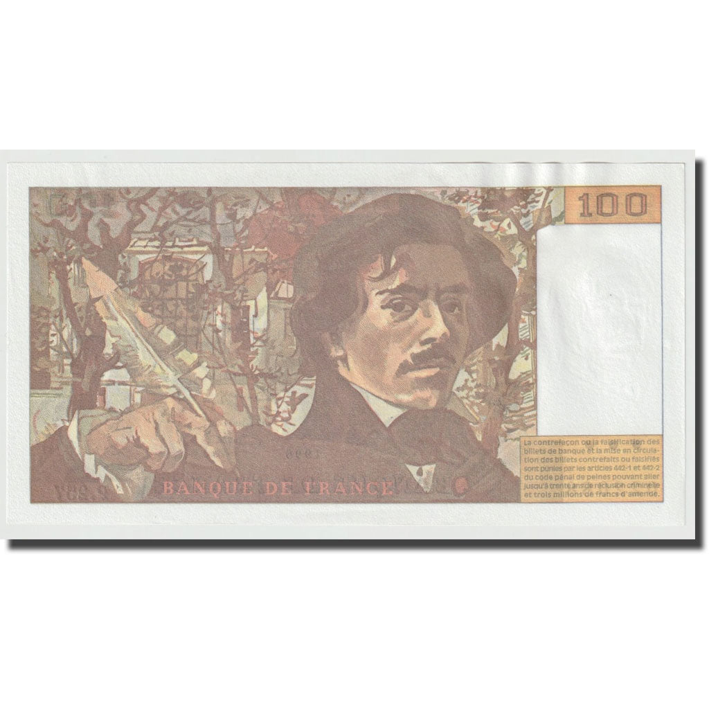 Frankrijk, 100 Francs, Delacroix, 1995, NIEUW, Fayette:69ter.2a, KM:154h