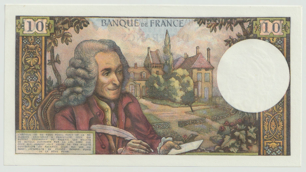 Francia, 10 Francs, Voltaire, 1967, 1967-09-07, UNC, Fayette:62.28, KM:147c