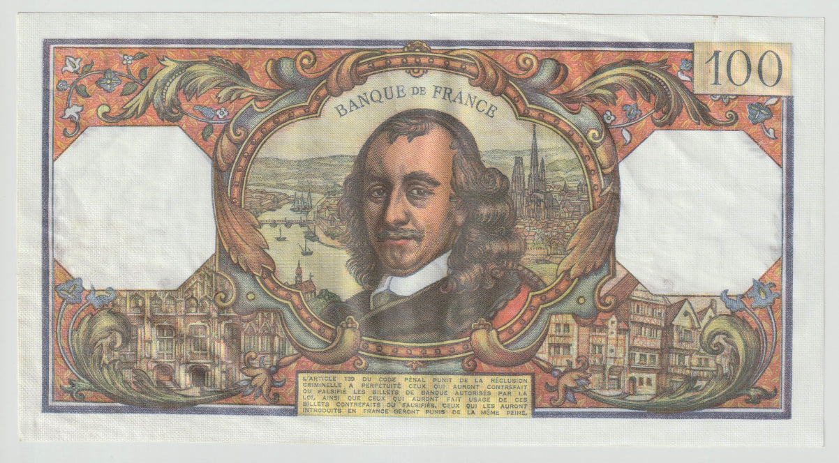 France, 100 Francs, Corneille, 1978, 1978-03-02, UNC(65-70), Fayette:65.62