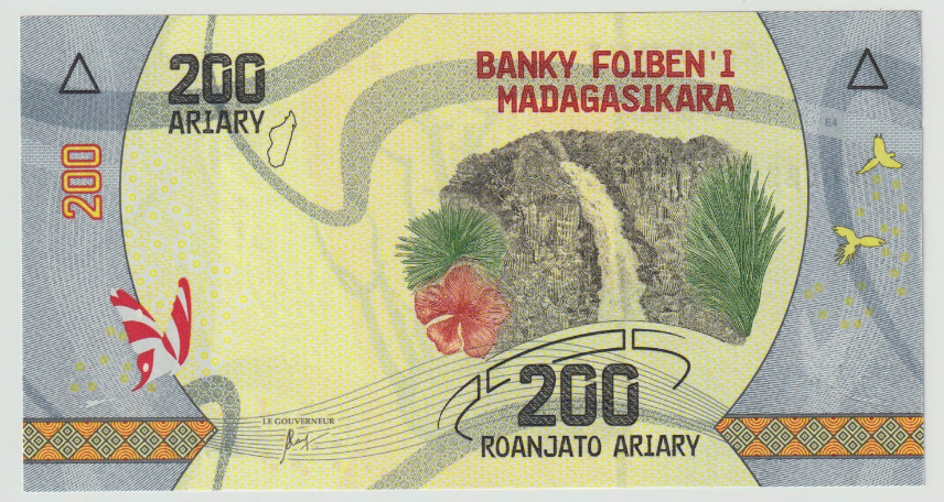 Geldschein, Madagascar, 200 Ariary, 2017, UNZ
