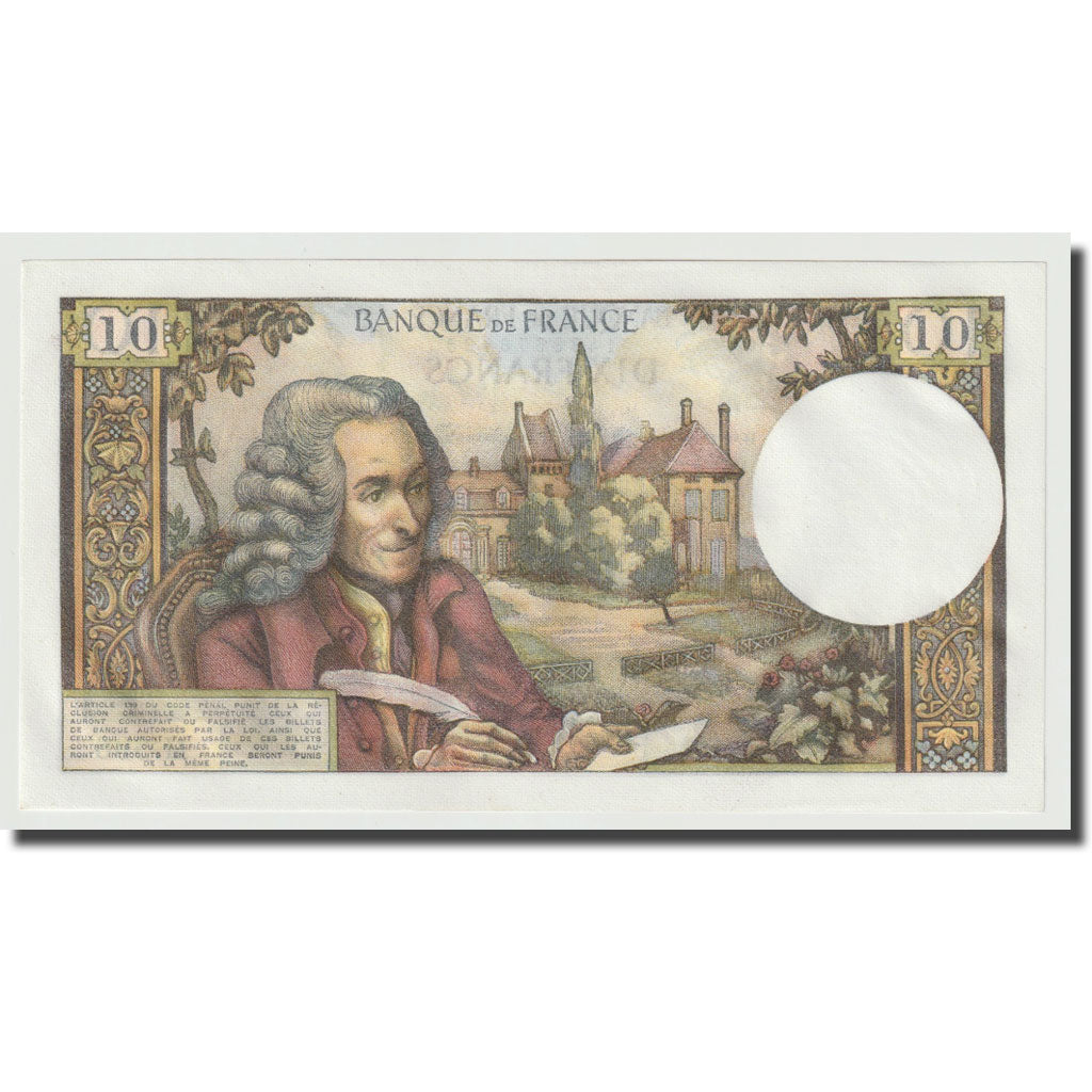 Francia, 10 Francs, Voltaire, 1970, 1970-07-02, UNC, Fayette:62.45, KM:147c