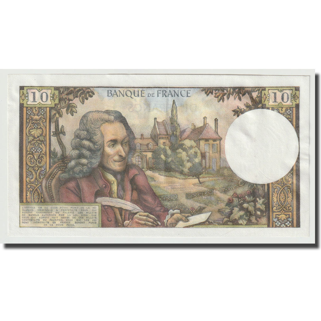 Frankreich, 10 Francs, Voltaire, 1972, 1972-02-03, UNZ-, Fayette:62.54, KM:147d