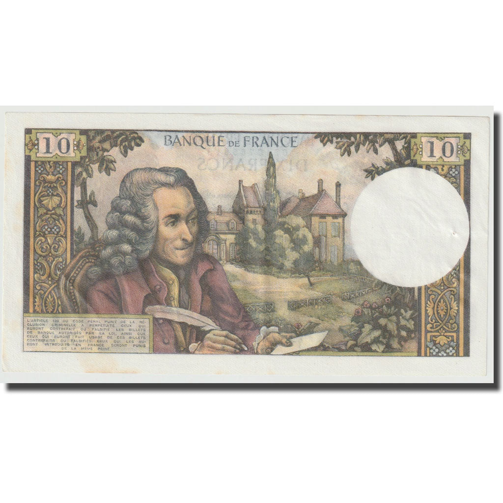 Frankreich, 10 Francs, Voltaire, 1964, 1964-06-04, UNZ-, Fayette:F.62.09