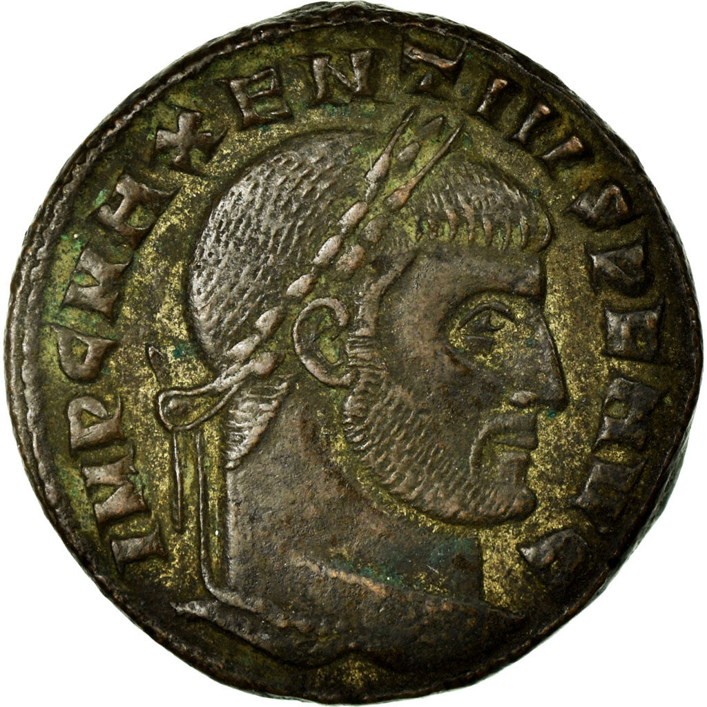 Coin, Maxentius, Follis, Ostia, EF(40-45), Copper, Cohen:5