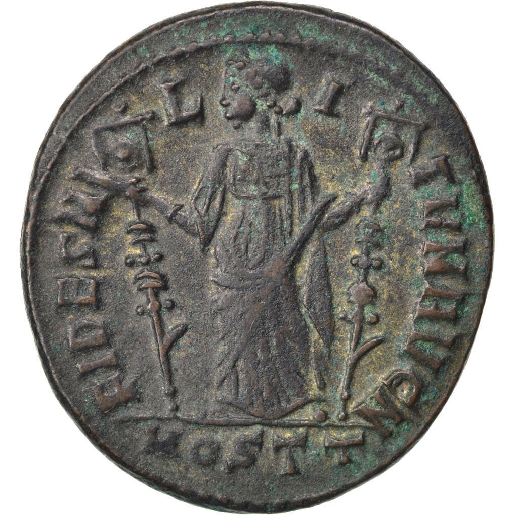 Maxentius, Follis, Ostia, AU(55-58), Copper, Cohen #71, 6.40
