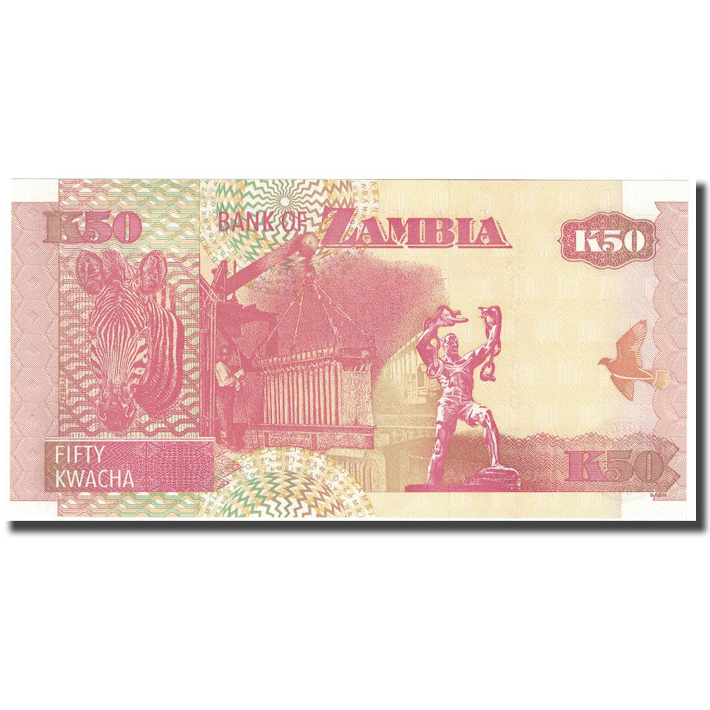 Geldschein, Sambia, 50 Kwacha, 2006, KM:37f, UNZ
