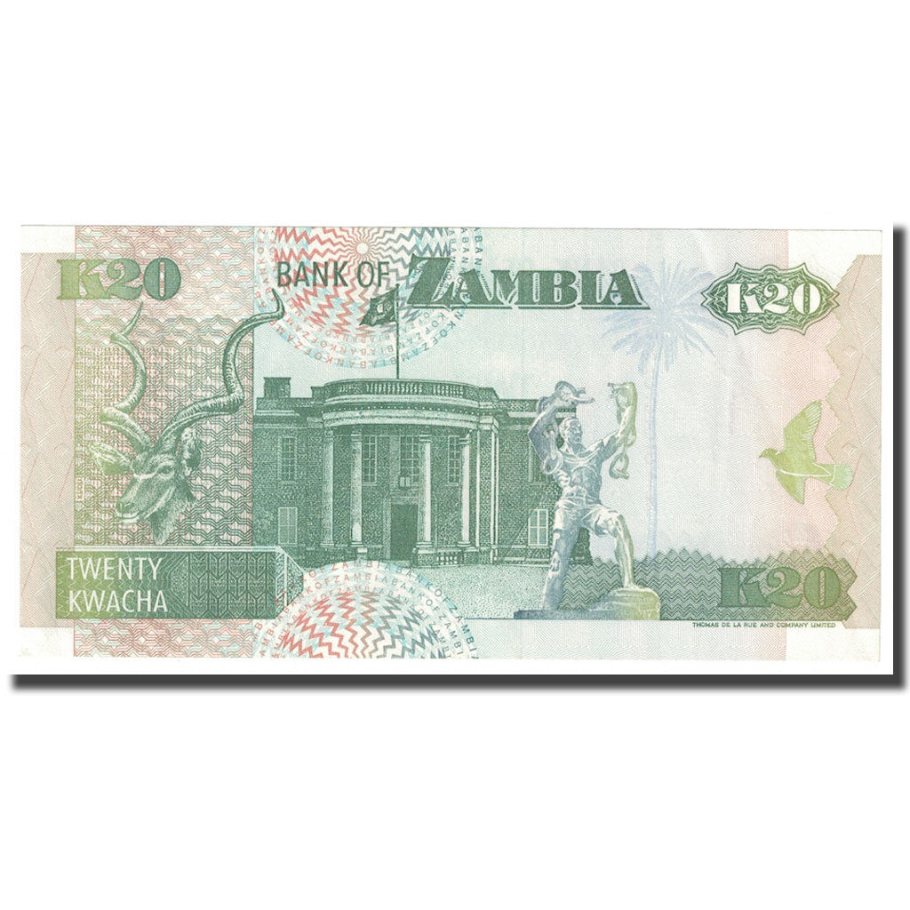 Billete, 20 Kwacha, 1992, Zambia, KM:32a, SC