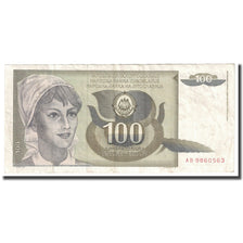 Banknote, Yugoslavia, 100 Dinara, 1991, KM:108, AU(55-58)