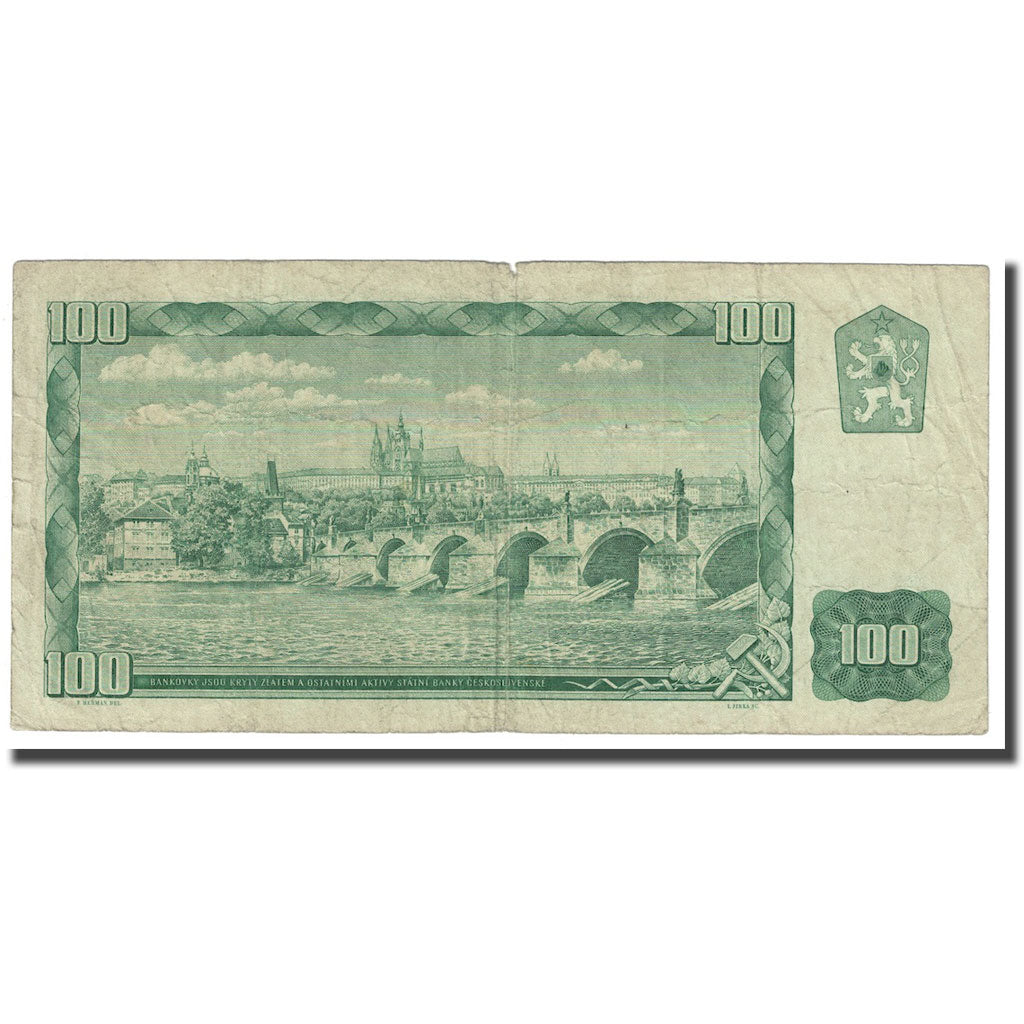 Banknote, Czechoslovakia, 100 Korun, 1961, KM:91b, VF(20-25)