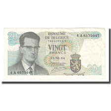 Nota, Bélgica, 20 Francs, 1964, 1964-06-15, KM:138, UNC(63)