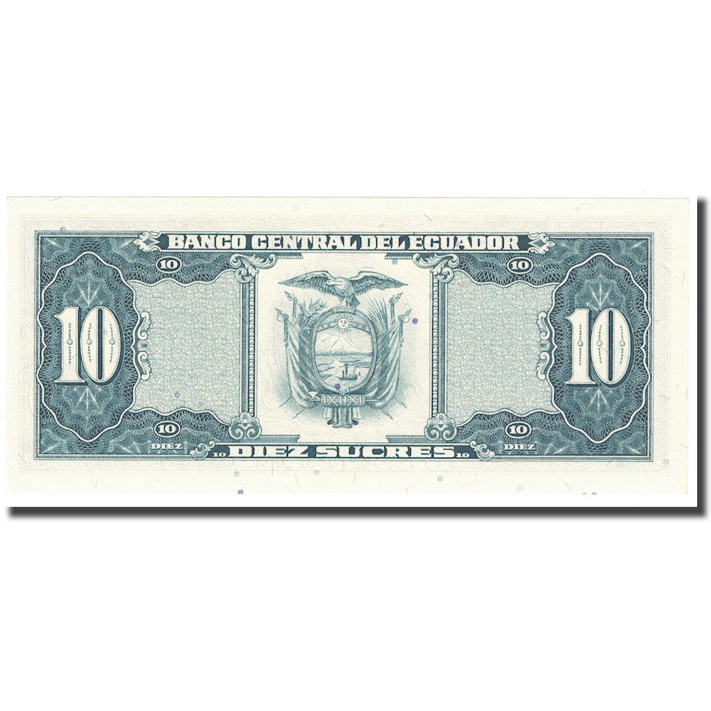 Banconote, Ecuador, 10 Sucres, 1988, 1988-11-22, KM:121, FDS
