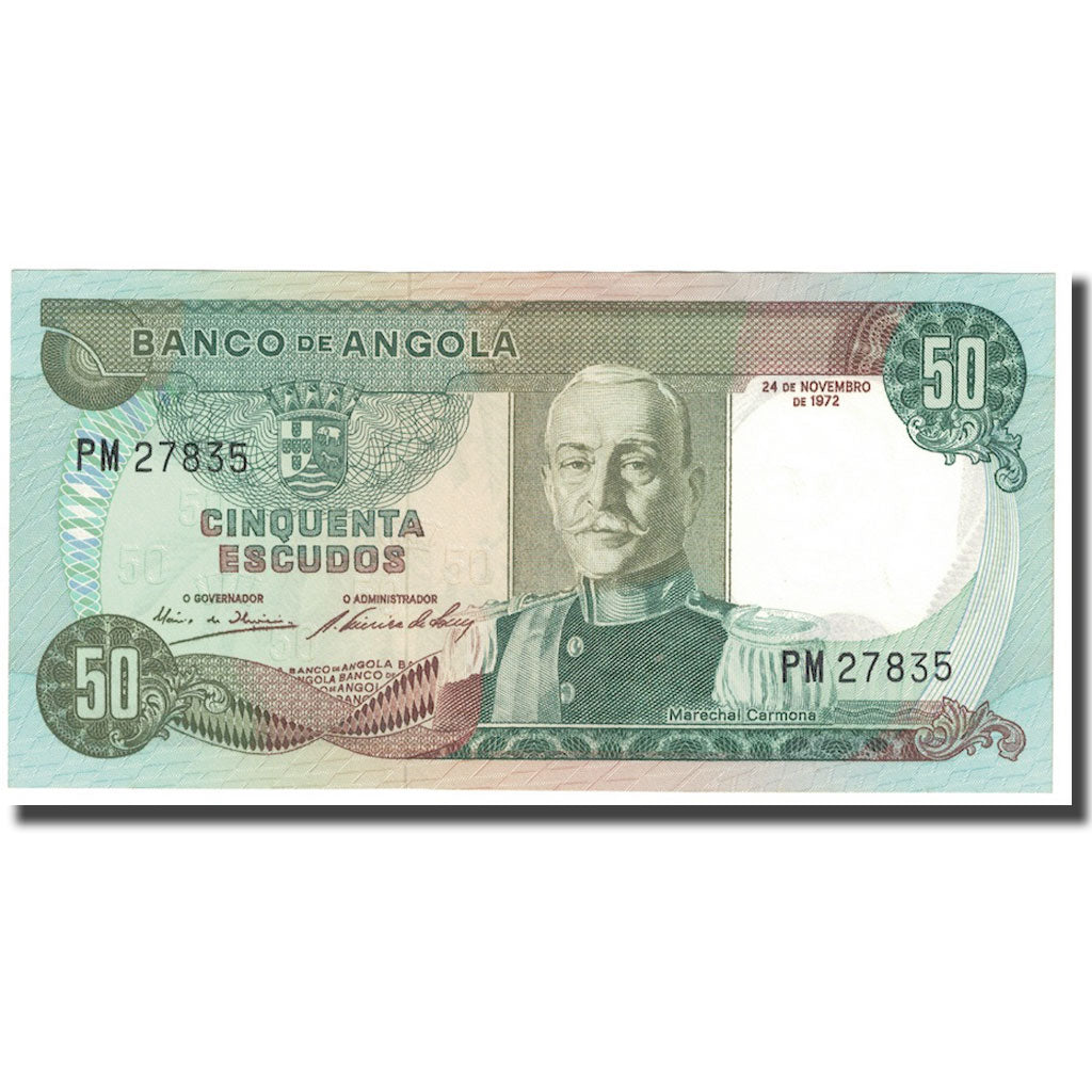 Banknote, Angola, 50 Escudos, 1972, 1972-11-24, KM:100, UNC(65-70)